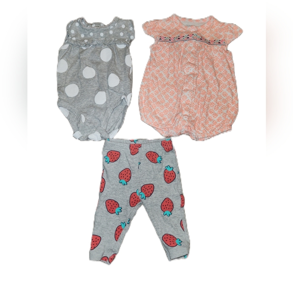 💓3/$15 Carter's 3 Months Girls Clothing Lot